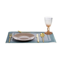 Flacher Teller Vivalto 3239121P-5 Gold Glas 21 x 2 x 21 cm