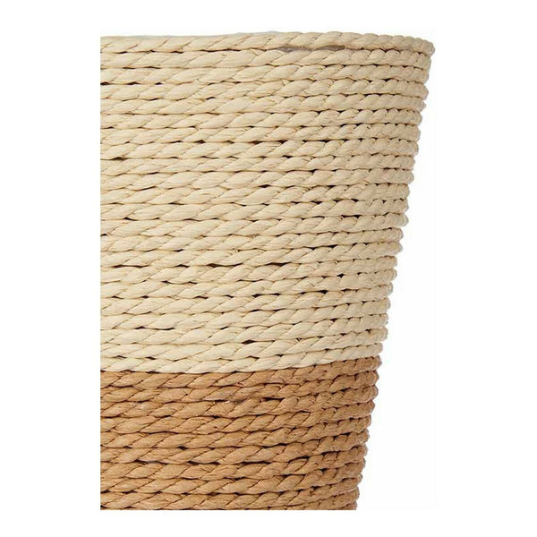 Blumentopf Ibergarden WY21-73 Braun natürlich Schnur Kunststoff 14 x 12,5 x 14 cm 14 x 14 x 14 cm