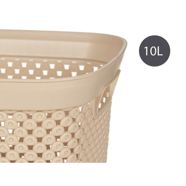 Korb Kipit 081057-5 Beige Kunststoff 10 L 24 x 17 x 35 cm