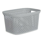Korb Kipit Grau Kunststoff 3 L 16,5 x 12,5 x 23 cm