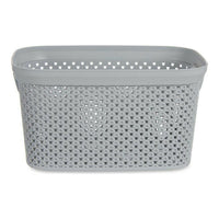 Korb Kipit Grau Kunststoff 3 L 16,5 x 12,5 x 23 cm