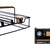 Organizer für Kaffeekapseln Kinvara W6358S-B NESPRESSO L W6358S-B NESPRESSO L Braun Schwarz natürlich Metall Bambus 21 x 57 x 8,