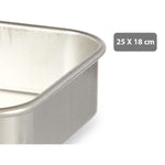 Backofenform Kinvara Silberfarben Silber Aluminium 26 X 5 X 19 CM