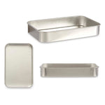 Backofenform Kinvara Silberfarben Silber Aluminium 23,5 x 6 x 36 cm 36 x 6 x 23,5 cm