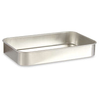 Backofenform Kinvara Silberfarben Silber Aluminium 23,5 x 6 x 36 cm 36 x 6 x 23,5 cm