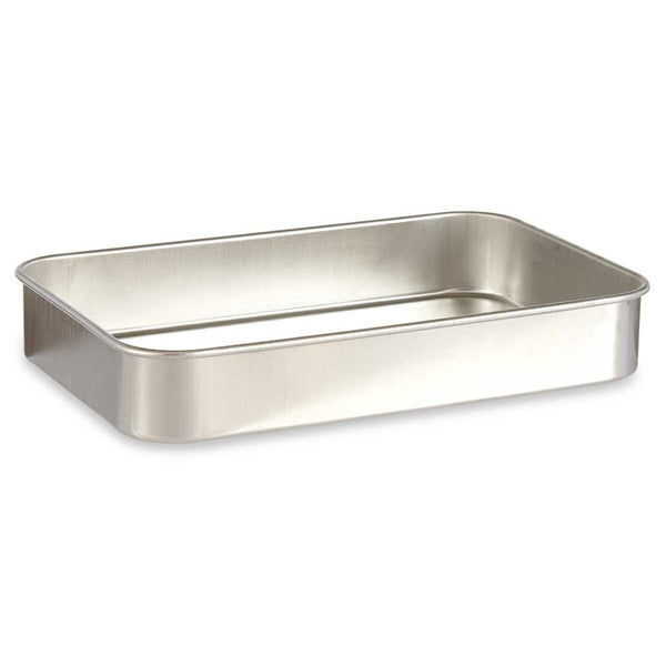 Backofenform Kinvara Silberfarben Silber Aluminium 23,5 x 6 x 36 cm 36 x 6 x 23,5 cm