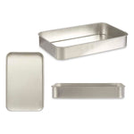 Backofenform Kinvara Silberfarben Silber Aluminium 26 x 6,5 x 41 cm 41 x 6,5 x 26 cm