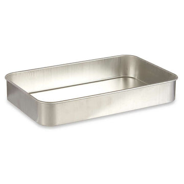 Backofenform Kinvara Silberfarben Silber Aluminium 26 x 6,5 x 41 cm 41 x 6,5 x 26 cm