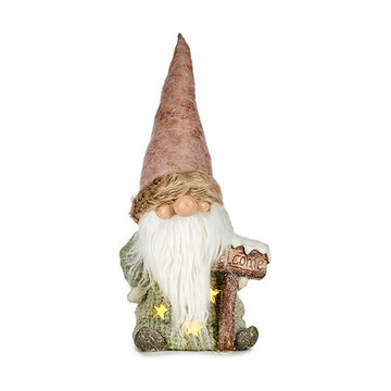 Deko-Figur Licht Kobold 21 x 58 x 27 cm Rosa Braun Weiß grün Harz