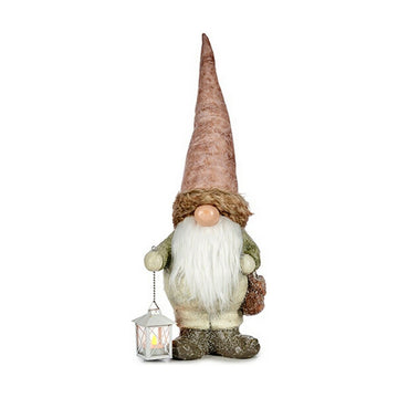 Deko-Figur Licht Laterne Kobold 17 x 63 x 24,5 cm Rosa Weiß grün Harz