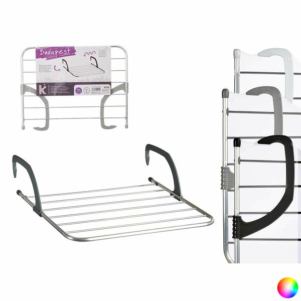 Wäscheständer Kipit WR1013D Weiß Silberfarben Hellgrau Dunkelgrau Aluminium Kunststoff 62,5 x 50 x 16,5 cm
