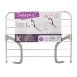 Wäscheständer Kipit WR1013D Weiß Silberfarben Hellgrau Dunkelgrau Aluminium Kunststoff 62,5 x 50 x 16,5 cm