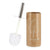 Toilettenbürste Berilo Tropical Bath Weiß Braun Silberfarben aus Keramik 9,6 x 32 x 9,6 cm