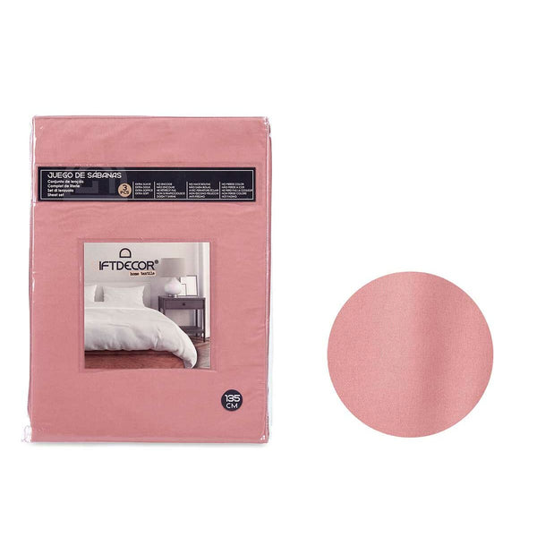 Bettwäsche-Set Gift Decor Rosa Double size 3 Stücke