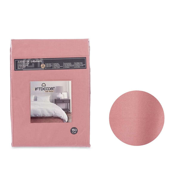 Bettwäsche-Set Gift Decor Rosa Doppelmatratze 3 Stücke