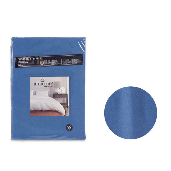Bettwäsche-Set Gift Decor Blau Einzelmatratze 3 Stücke