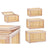 Truhensatz Gift Decor natürlich Paulonia-Holz 43 x 25 x 23 cm 50 x 32 x 28 cm 57 x 33 x 39 cm 3 Stücke
