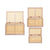 Truhensatz Gift Decor natürlich Paulonia-Holz 43 x 25 x 23 cm 50 x 32 x 28 cm 57 x 33 x 39 cm 3 Stücke