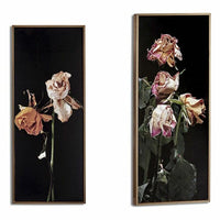 Bild Gift Decor Schwarz Gold Spanplatte Blomster 21,2 x 2 x 51,2 cm 21,2 x 51,2 x 2 cm