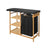 Bügelbrett Kipit 1443FL BAMBOO Schwarz Stoff Bambus