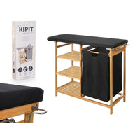 Bügelbrett Kipit 1443FL BAMBOO Schwarz Stoff Bambus