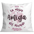 Kissen Roymart PARA LA MEJOR AMIGA DEL MUNDO Weiß Rosa 40 x 40 cm