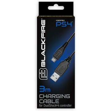 USB-Kabel auf micro-USB Blackfire PS4 Schwarz