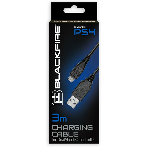 USB-Kabel auf micro-USB Blackfire PS4 Schwarz