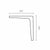 Winkelbügel Micel plm07 Grau Aluminium 25 x 20 cm