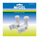 Halterung für Sonnensegel Micel TLD01 Weiß 6,9 x 3,07 x 7,32 cm Handlauf