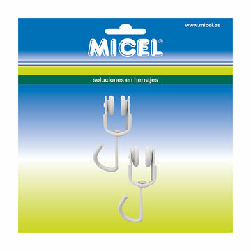 Vorhangseil-Rolle Micel TLD18 Innen Weiß 2 Stück