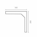 Winkelbügel Micel super plm03 Weiß 35 x 25 cm
