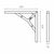 Winkelbügel Micel plm06 Brillant Verchromt 30 x 30 cm