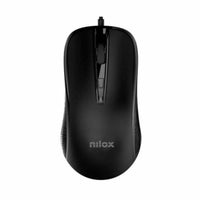 Mouse Nilox MOUSB1014 Schwarz 2400 dpi