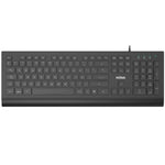 Tastatur Nilox NXKBE000014 Schwarz Qwerty Spanisch