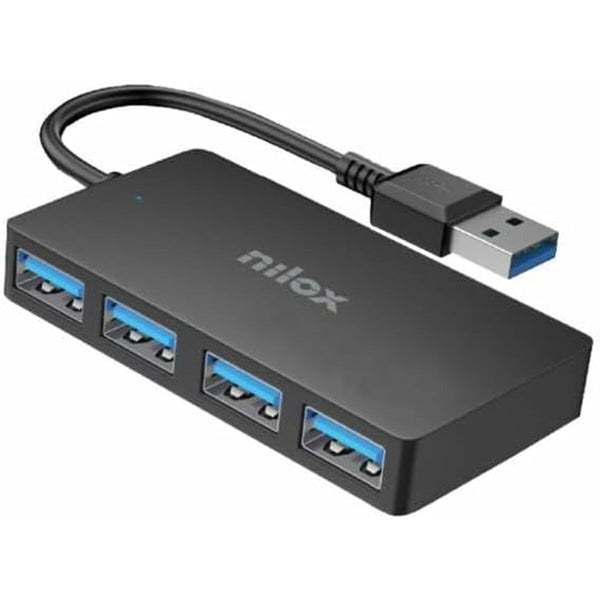 Hub USB Nilox NXHUB403 Schwarz