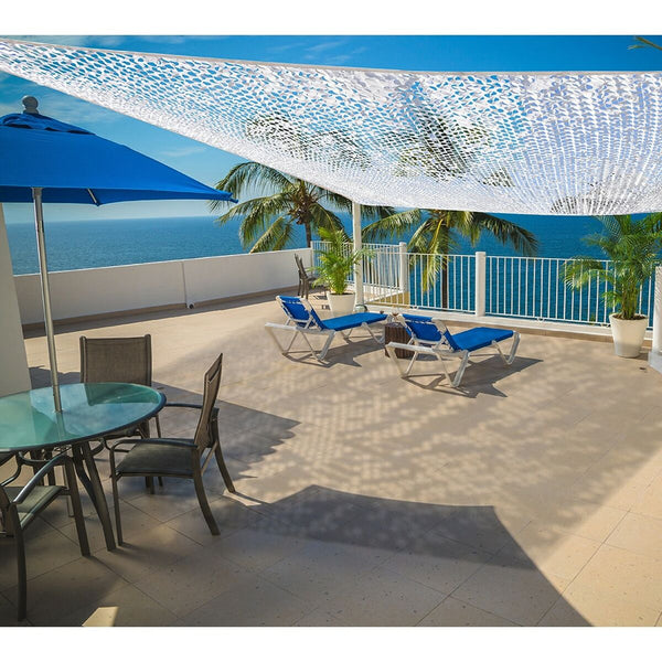 Rechteckiges Sonnensegel Faura Weiß 3 x 4 m Reversibel Tarnfarbe