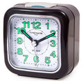 Analoger Wecker Timemark Schwarz Leise mit ton Nachtbetrieb (7.5 x 8 x 4.5 cm)