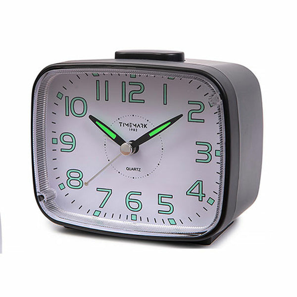 Analoger Wecker Timemark 12 x 9,5 x 6,5 cm Schwarz Klassich