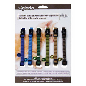 Katzenhalsband Gloria Fashion Bunt weich 6 Stück