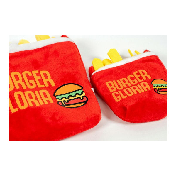 Kuscheltier für Hunde Gloria Rot Polyester Polypropylen Frittierte Kartoffeln