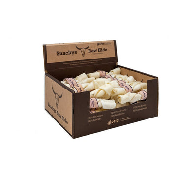 Hundesnack Twin Stick Gloria Snackys Rawhide Rindfleisch 1,8 x 12,5 cm 45 Stück
