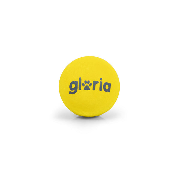 Ball für Haustiere Gloria PLAY AND RUN Gelb Schaum TPR S 4,5 cm 2 Stück