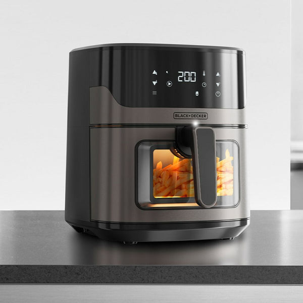 Heißluftfritteuse Black & Decker BXAF6500E Schwarz 1600 W