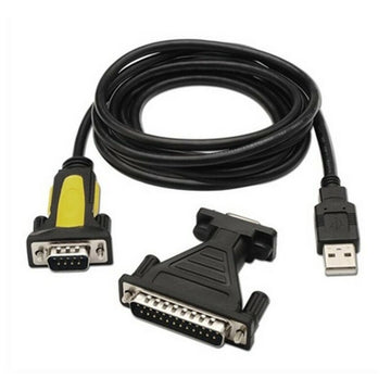 USB-zu-RS232-Adapter NANOCABLE 10.03.0002 Schwarz 1,8 m