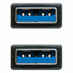 USB 3.0 A zu USB-A-Kabel NANOCABLE 10.01.1002-BK Schwarz 2 m