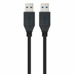 USB 3.0 A zu USB-A-Kabel NANOCABLE 10.01.1002-BK Schwarz 2 m
