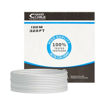 RJ45-Kabel Kategorie 5e UTP NANOCABLE 10.20.0302-FLEX Grau 100 m