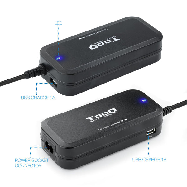 Laptopladekabel TooQ TQLC-90BS02AT 90 W 90W