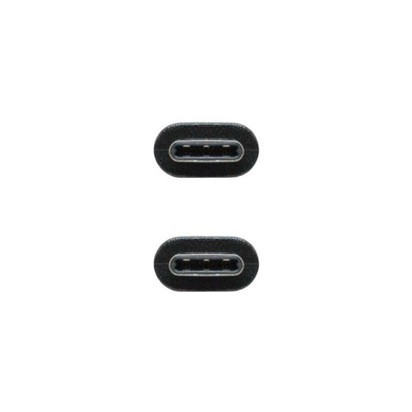 USB-C-Kabel NANOCABLE USB 2.0, 2m Schwarz 2 m